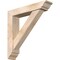 Ekena Millwork Traditional Traditional Smooth Bracket w/ Offset Brace, Douglas Fir, 5 1/2"W x 26"D x 26"H BKT0604X26X26TRA01SDF - alternate 1
